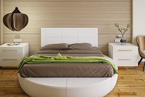 Cabecero tapizado blanco cama 150